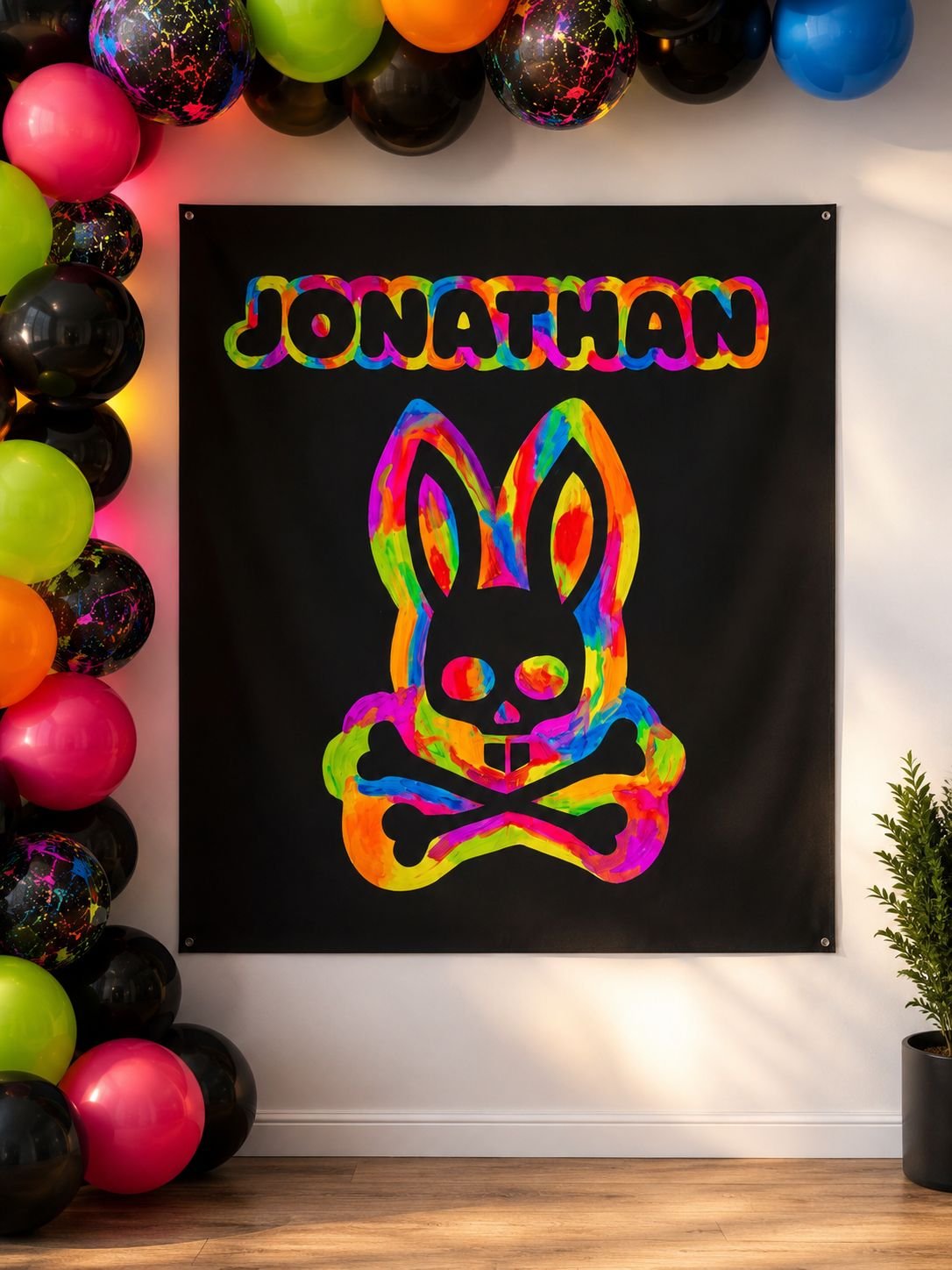 Custom party banner