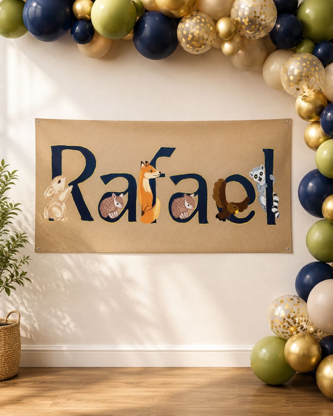 Custom celebration banner