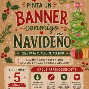 Virtual Class  December —Banner Navideño