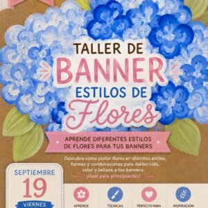September Virtual Class — Floral Banner