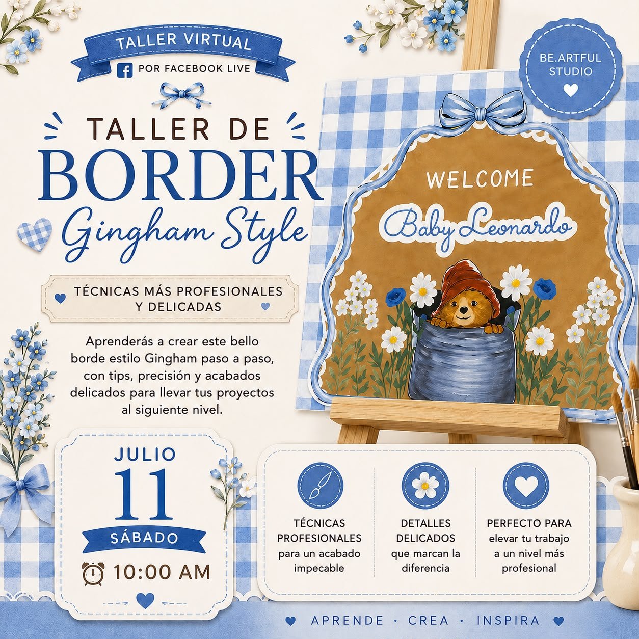 July Virtual Class — Perfect Gingham Borders